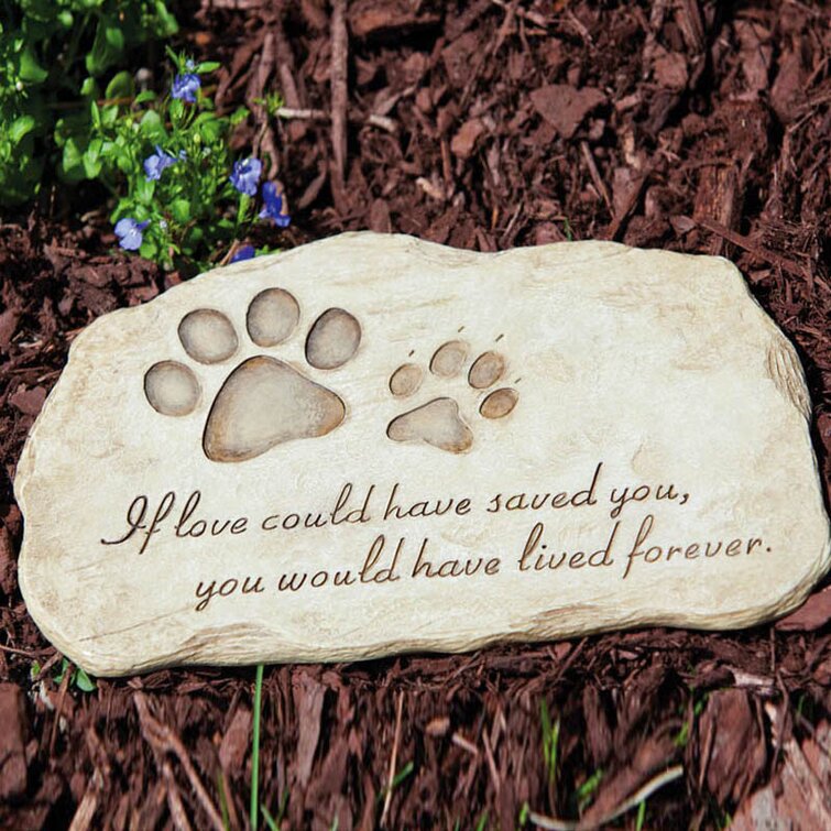 Dog memorial sale stepping stone